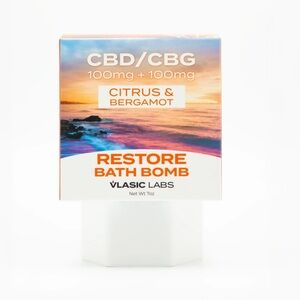 Vlasic Labs Restore Bath Bomb with Citrus and Bergamot